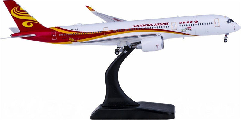 JC Wings Hong Kong Airlines Airbus A350-900XWB B-LGB 1:400 Airplan Diecast Model view 1