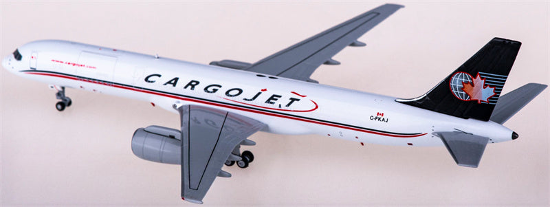 NG Models Cargojet for Boeing 757-200PCF C-FKAJ 1:400 Airplane Pre-built  Airliner Model Display
