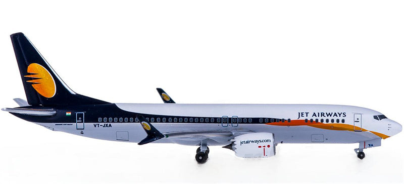 AeroClassics Jet Airways for Boeing 737 MAX 8 VT-JXA 1:400 Aircraft Pre-built  Airliner Model Display