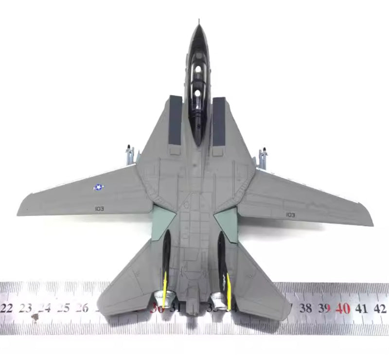 FLOZ F14 Tomcat fighter jet Fine edition dark gray 1:100 Aircraft Pre-built Model