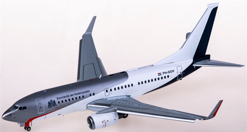JC Wings Netherlands Government Boeing 737-700BBJ PH-GOV Flaps Down 1:200 Diecast Model view 1