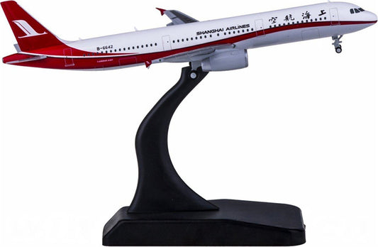 JC Wings Shanghai Airlines Airbus A321 B-6642 1:400 Diecast Model view 1