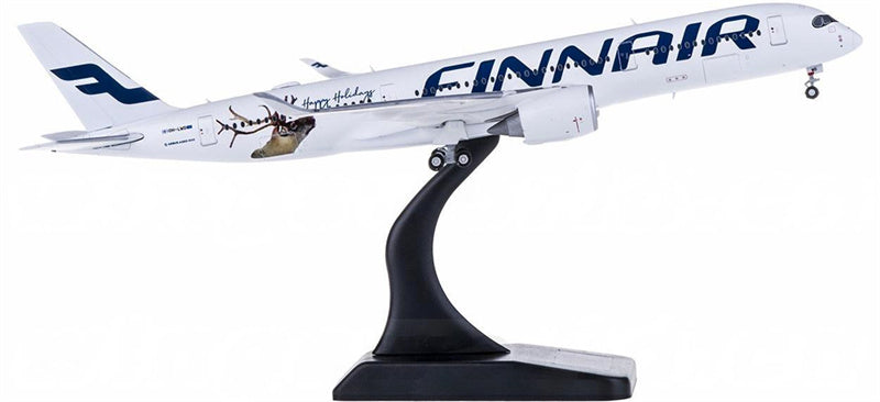JC Wings Finnair Airbus A350-900 OH-LWD Happy Holiday 1:400 Diecast Model view 5