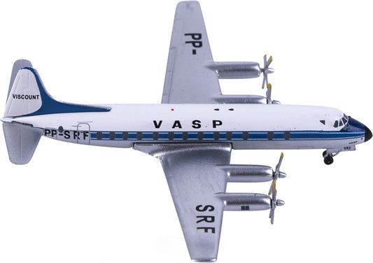 Aeroclassics 1:400 VASP Vickers Viscount 827 PP-SRF  Diecast Model