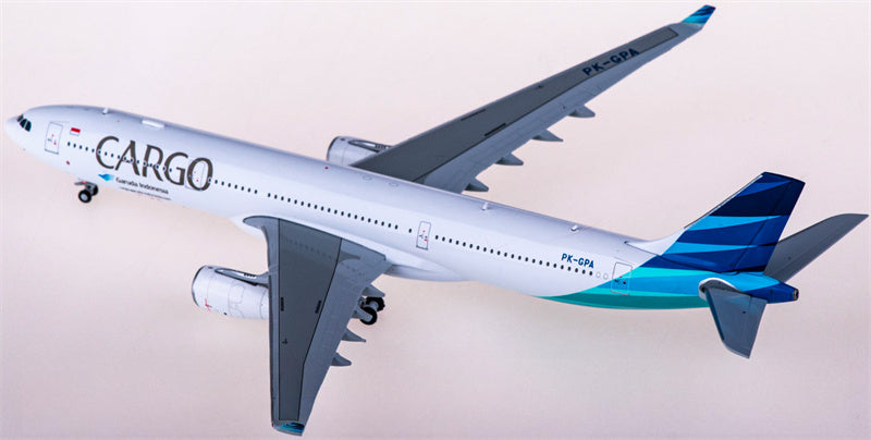 JC Wings Garuda Indonesia Cargo Airbus A330-300 PK-GPA 1:400 Diecast Model view 3