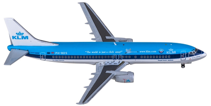 JC Wings KLM Royal Dutch Airlines Boeing 737-400 PH-BDS 1:400 Diecast Model view 4