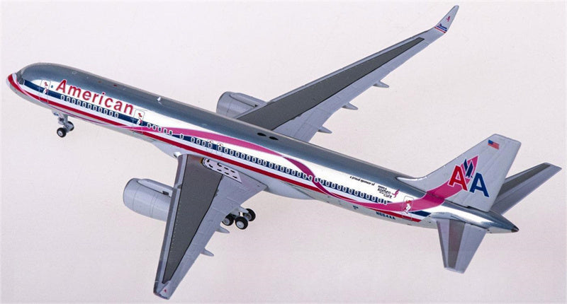 NG Models American Airlines Boeing 757-200 N664AA 1:400 Airplan Diecast Model view 4