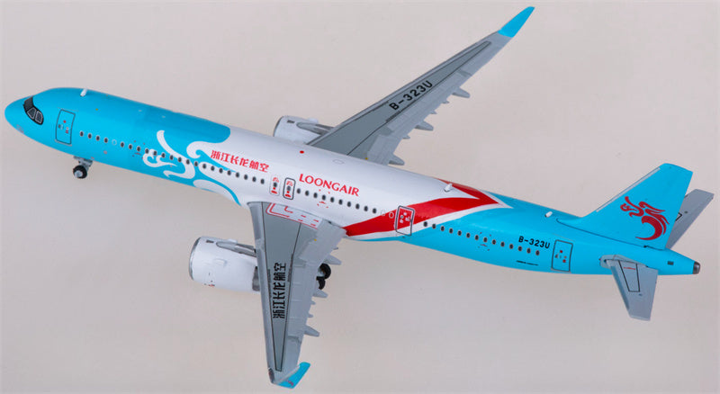 JC Wings Loong Air Airbus A321neo B-323U 1:400 Diecast Model view 3
