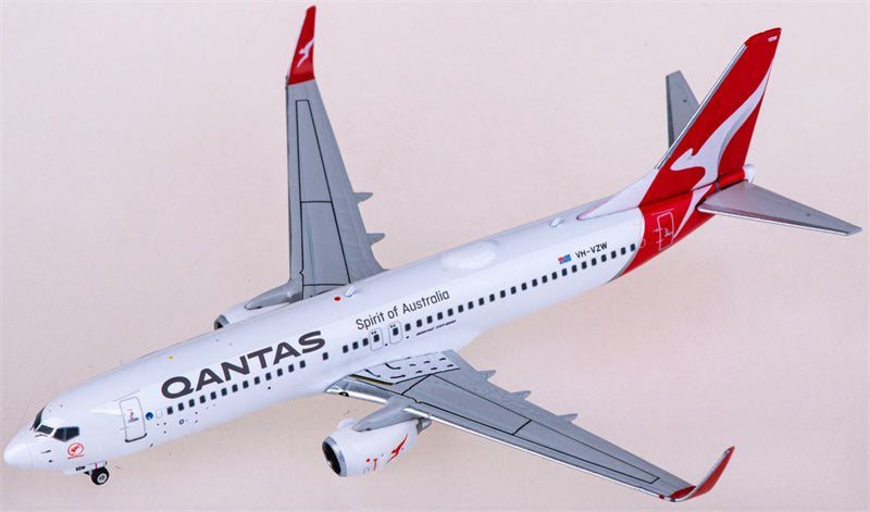 フェニックス・カンタス航空 ボーイング737-800 VH-VZW 1:400スケール 飛行機組み立て済み旅客機モデルディスプレイ