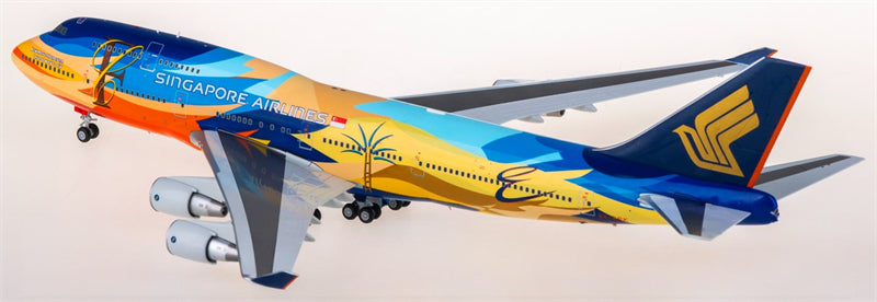 SQ Wings Singapore Airlines Boeing 747-400 9V-SPK 1:200 Diecast Model view 3