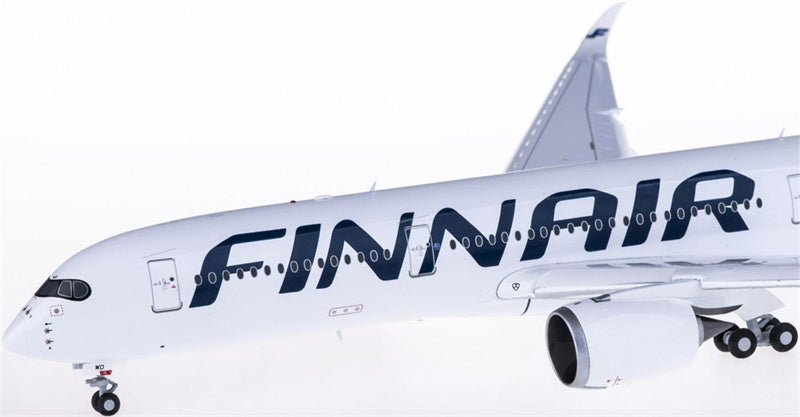 JC Wings Finnair Airbus A350-900 OH-LWD Happy Holiday Flaps Down 1:200 Diecast Model view 3