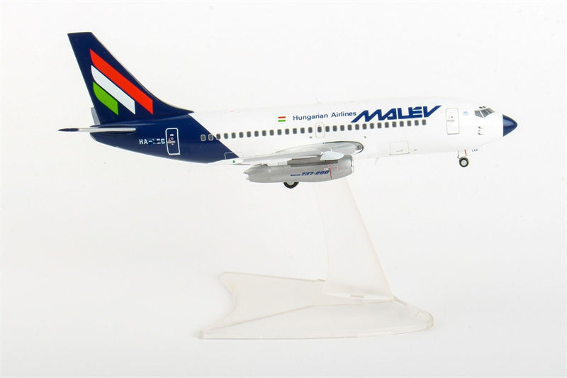Herpa Malev Boeing 737-200 HA-LEC 1:200 Diecast Model