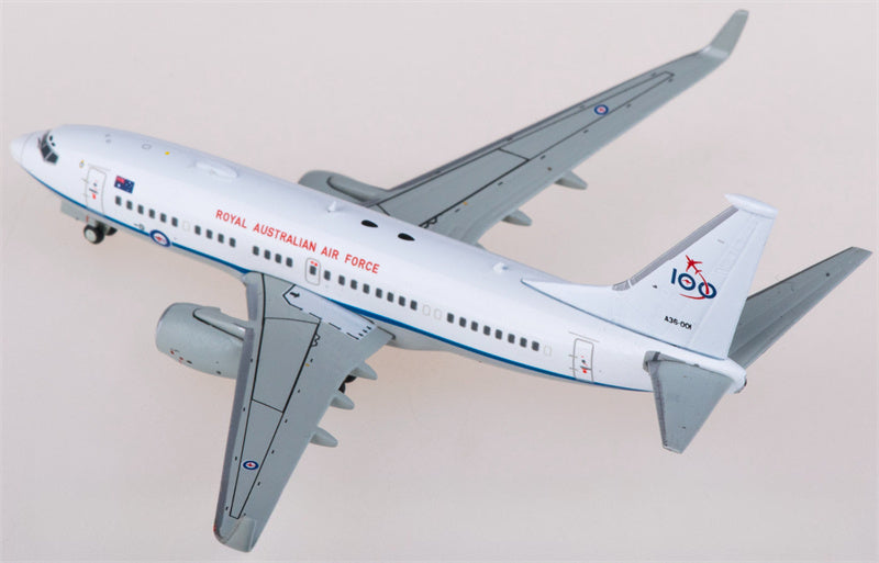 Geminijets RAAF Boeing 737-700W A36-001 100 Years 1:400 Diecast Model view 3