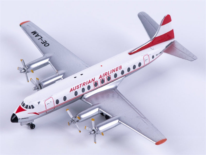 AeroClassics Austrian Airlines Vickers Viscount 800 OE-LAM 1:400 Diecast Model view 2