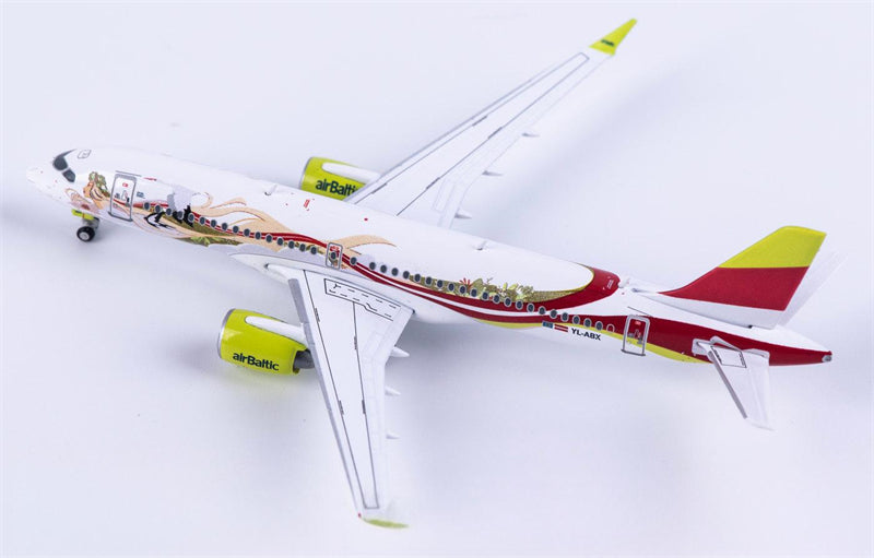 Herpa 1:400 airBaltic Airbus A220-300 YL-ABX  DIECAST Model