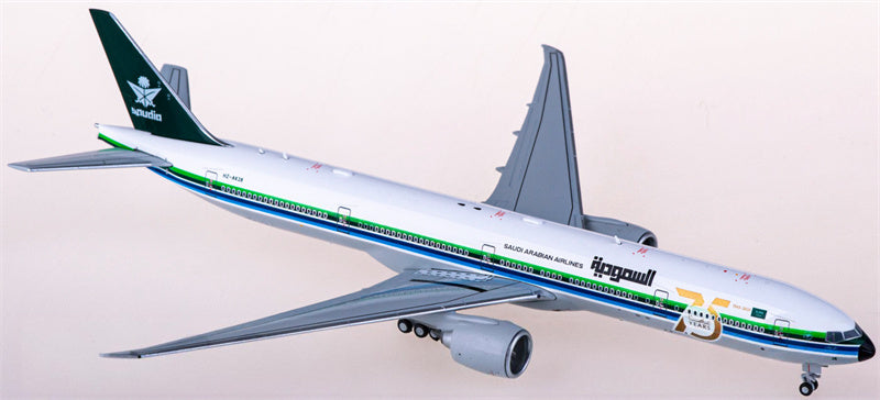 JC Wings Saudia Boeing 777-300ER HZ-AK28 75Years 1:400 Diecast Model view 1