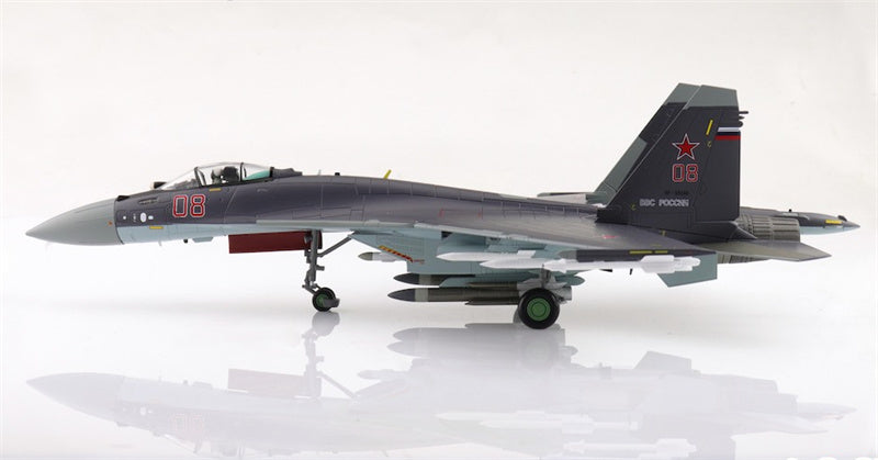 HOBBY MASTER Suchoi Su35S Flanker E Red 08/RF-93648 Russian Air Force Zhuhai Jinwan Airport 2014 1:72 Aircraft Pre-built Model