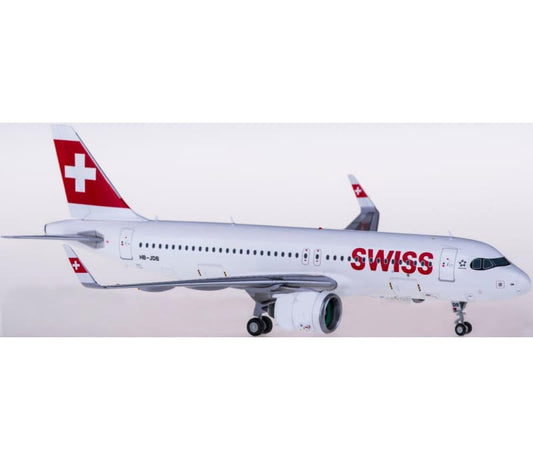JC Wings Swiss Airbus A320neo HB-JDB 1:200 Aircraft Pre-built  Airliner Model Display