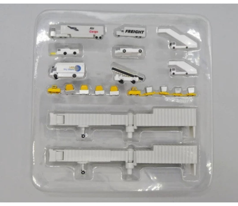 JC Wings 1:400 Airport Accessories 20 parts package ABS Model