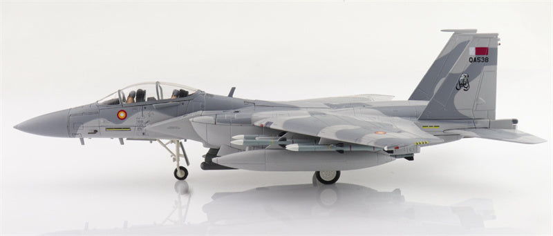 HOBBY MASTER F-15QA Ababil QA538  Qatar  Emiri Air ce RIAT 2024 (with 12 x AIM-120 3 x fuel tank) 1:72 Aircraft Pre-built Model