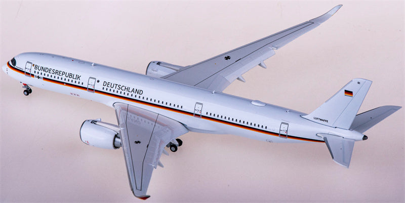 JC Wings Germany Air Force Airbus A350-900ACJ 10+01 Flaps Down 1:400 Diecast Model view 3