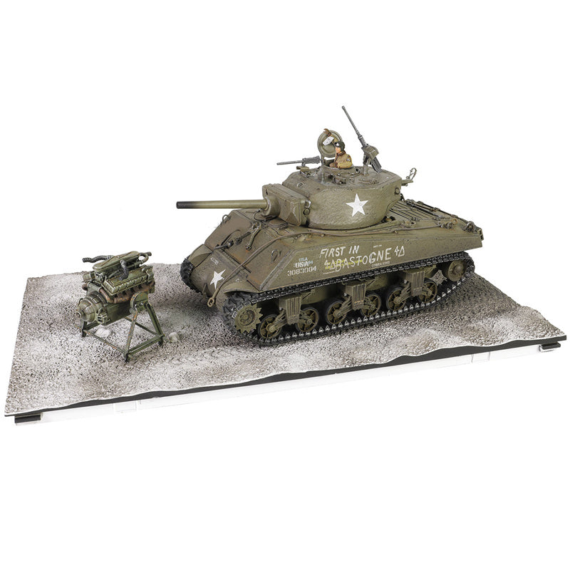 Metal Proud US medium tank Sherman M4A3E2 (75) Jumbo Cobra King 1:32 Tank Pre-built Model