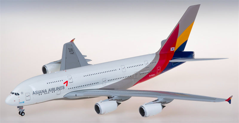 JC Wings Asiana for Airbus A380 HL7640 1:200 Airplane Pre-built  Airliner Model Display