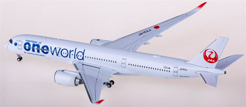 JC Wings Japan Airlines Airbus A350-900XWB JA15XJ member of oneworld 1:400 Diecast Model view 1