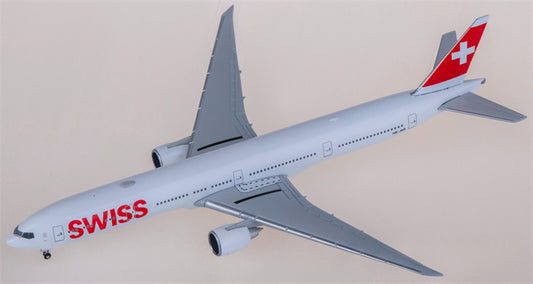 Herpa Swiss for Boeing 777-300ER HB-JNK 1:500 Airplane Pre-built Airliner Model Display
