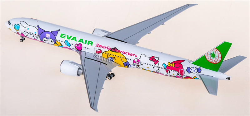 NG Models 1:400 EVA Air Boeing 777-300ER B-16740 Diecast Model view 3