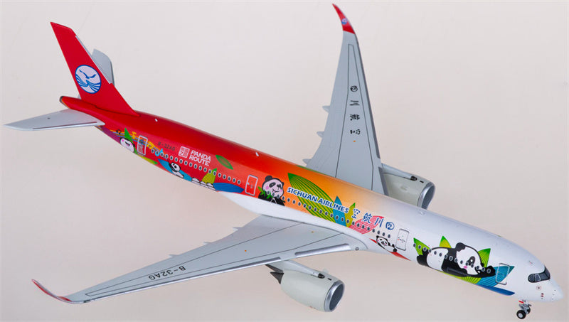 NG Models Sichuan Airlines for Airbus A350-900 B-32AG 1:400 Airplane Pre-built  Airliner Model Display