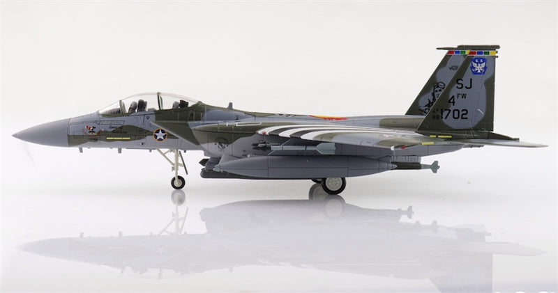 HOBBY MASTER McDonnell Douglas F15E USAF Spirit of Goldsboro 88-1702 334th FS 4th FW May 2023 1:72 Aircraft Pre-built Model