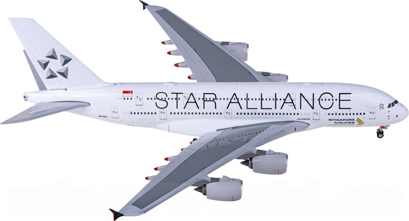 Phoenix Singapore Airlines for Airbus A380 9V-SKX Star Alliance 1:400 Airplane Pre-built  Airliner Model Display