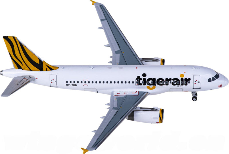NG Models Tigerair for Airbus A319 9V-TRB 1:400 Airplane Pre-built  Airliner Model Display