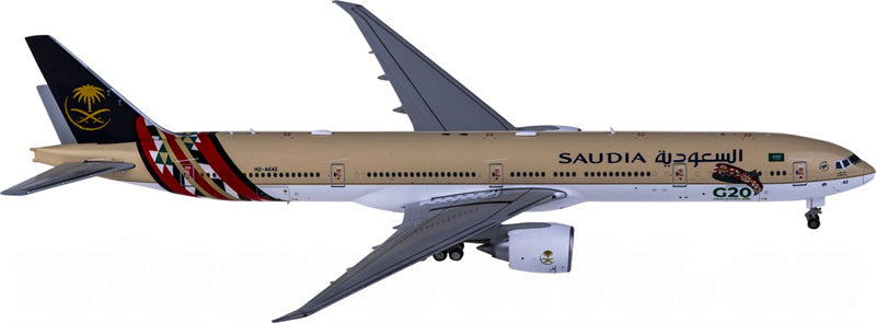 JC Wings Saudia Boeing 777-300ER HZ-AK42 1:400 Diecast Model view 1