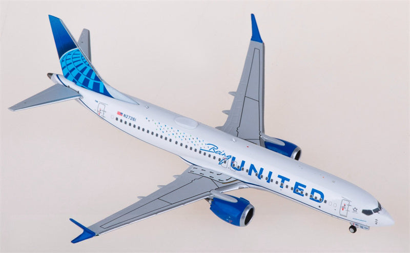 NG Models United Airlines Boeing 737 MAX 8 N27261 1:400 Aircraft Pre-built  Airliner Model Display