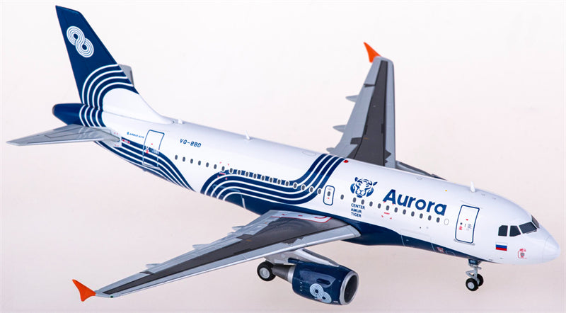 JC Wings Aurora Airbus A319 VQ-BBD 1:200 Diecast Model view 1