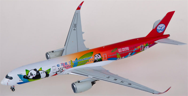 NG Models Sichuan Airlines for Airbus A350-900 B-32AG 1:400 Airplane Pre-built  Airliner Model Display
