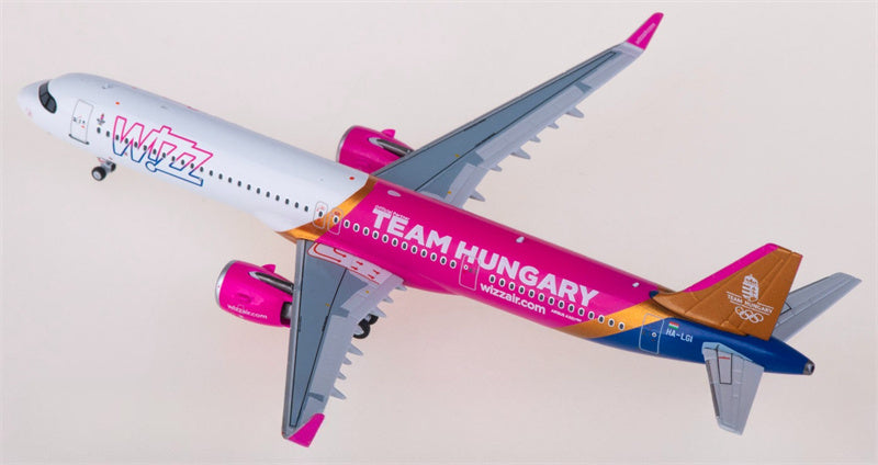 NG Models Wizz Air Airbus A321neo HA-LGI 1:400 Aircraft Pre-built  Airliner Model Display