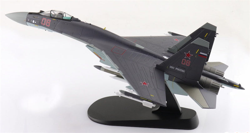 HOBBY MASTER Suchoi Su35S Flanker E Red 08/RF-93648 Russian Air Force Zhuhai Jinwan Airport 2014 1:72 Aircraft Pre-built Model