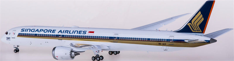 JC Wings Singapore Airlines Boeing 787-10 Dreamliner 9V-SCP 1000TH Flaps Down 1:400 Diecast Model view 2