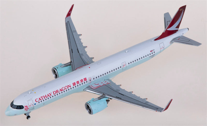 JC Wings Cathay Dragon for Airbus A321neo D-AVZF 1:400 Airplane Pre-built  Airliner Model Display
