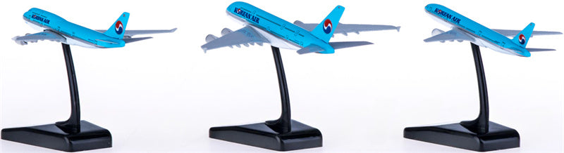 Hogan Korean Air Boeing 747-400 777-200 Airbus A380 3PCS a set 1:1000 Diecast Model view 3