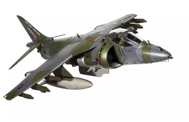 CORGI BAe Harrier GR9A ZG506/P77 Cottesmore Wing RAF Cottesmore Final Flight Retirement scheme December 15 2010 1:48 Airplane Pre-built Model