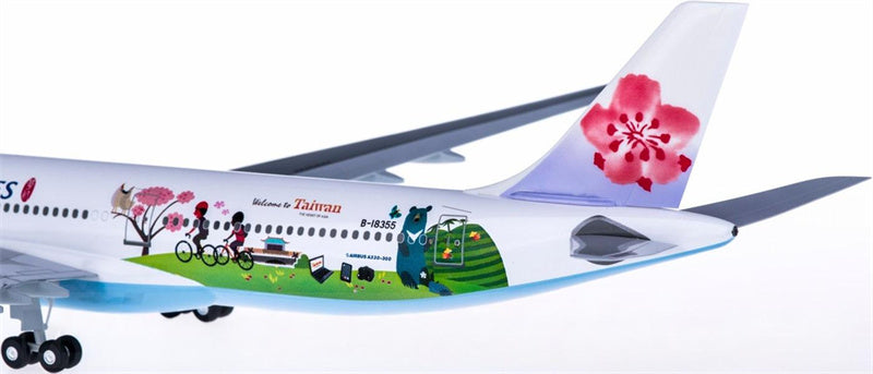 Hogan China Airlines Airbus A330-300 B-18355 Welcome to Taiwan 1:200 ABS Model view 3