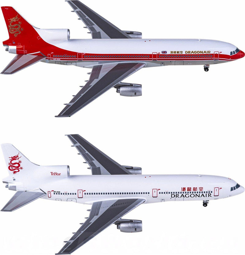 JC Wings Dragonair for Lockheed L-1011 for Tristar VR-HOD; VR-HOK 2 in 1 box set 1:400 Airplane Pre-built  Airliner Model Display