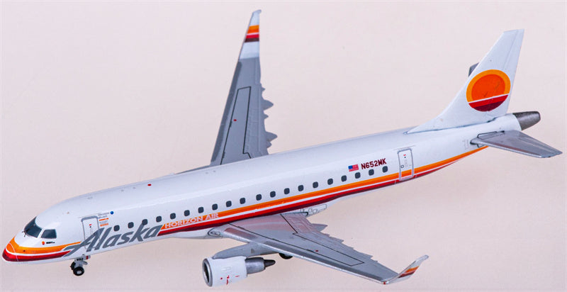 Geminijets Alaska Airlines for Embraer ERJ-175 N652MK 1:400 Airplane Pre-built  Airliner Model Display