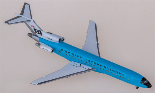 Herpa Braniff International Boeing 727-200 N403BN 1:500 Aircraft Pre-built  Airliner Model Display