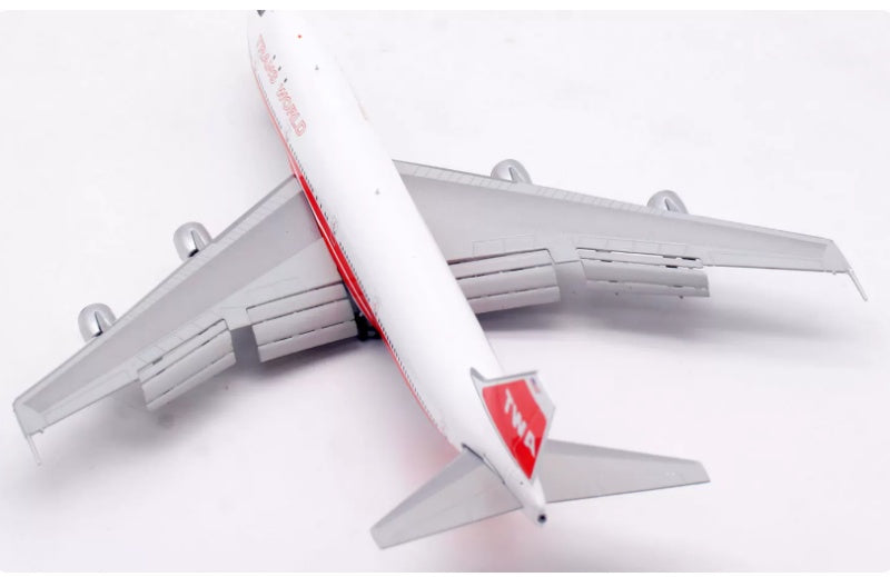 HX Models 1:400 TWA B747-100 N53111 Flaps down DIECAST Model