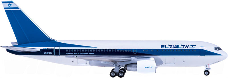 AeroClassics EL AL Israel Airlines Boeing 767-200 4X-EAD 1:400 Diecast Model view 1